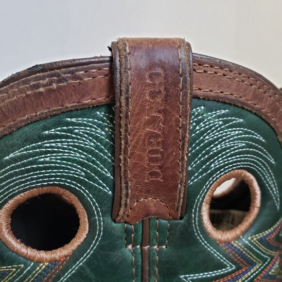 Durango® Lil Rebel Pro™ Youth Teal Western Boot Size 1 - Picture 6 of 14